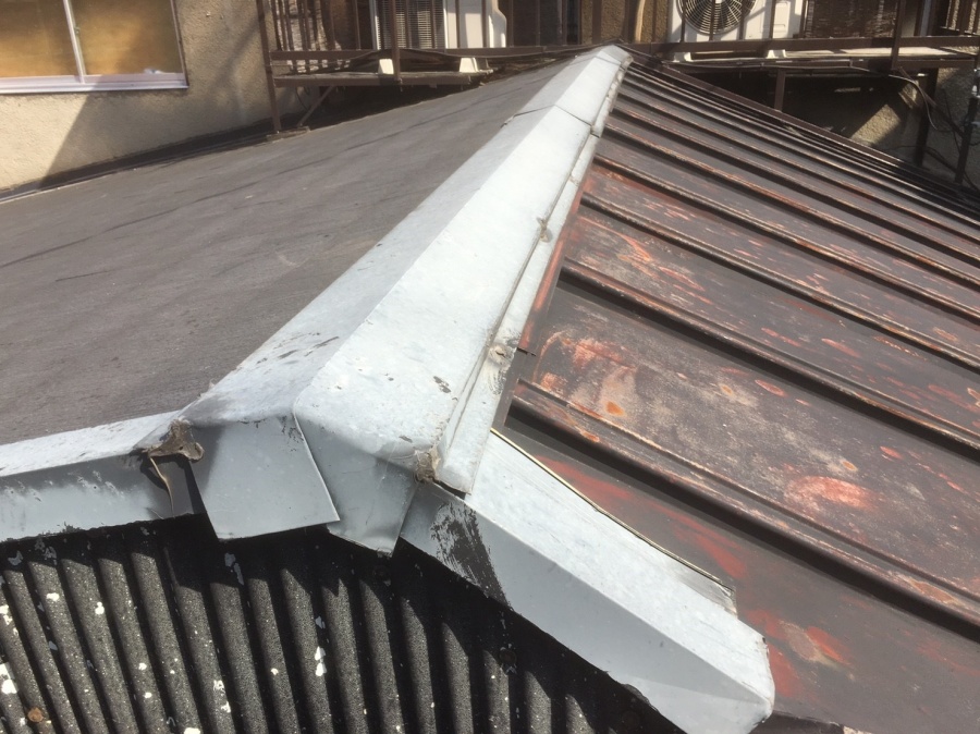 雨漏り調査　瓦棒葺き