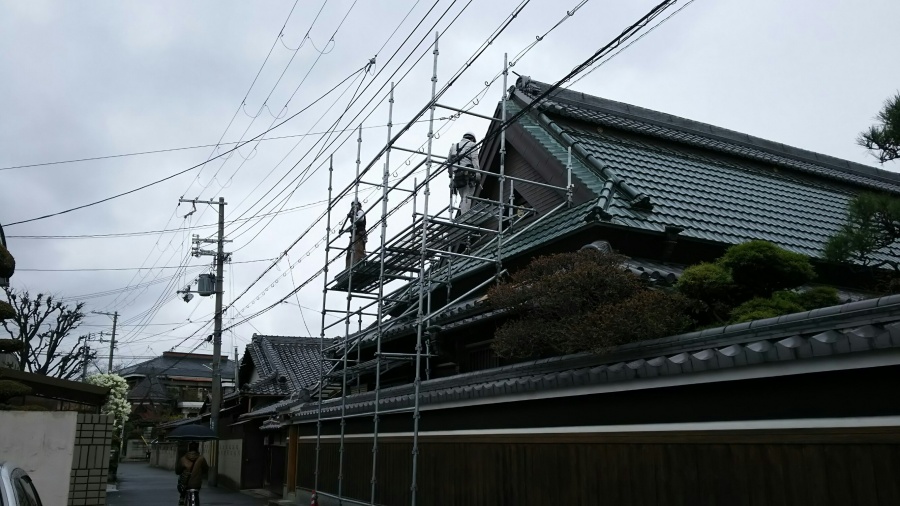 足場作成の工程