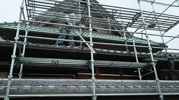 足場作成の完成