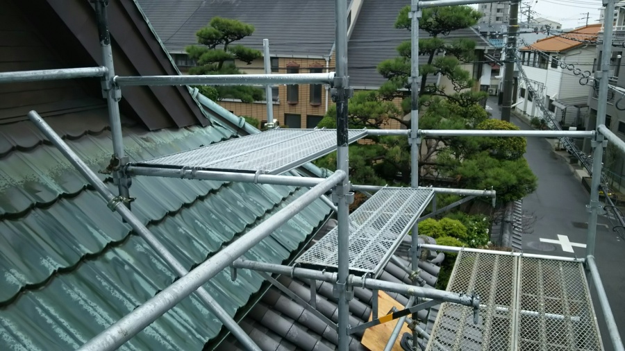 足場作成の完成