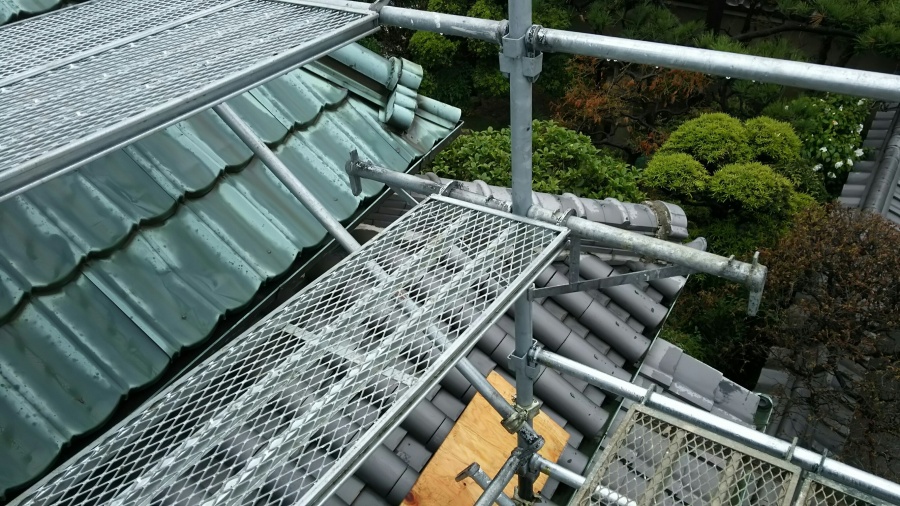 足場作成の完成