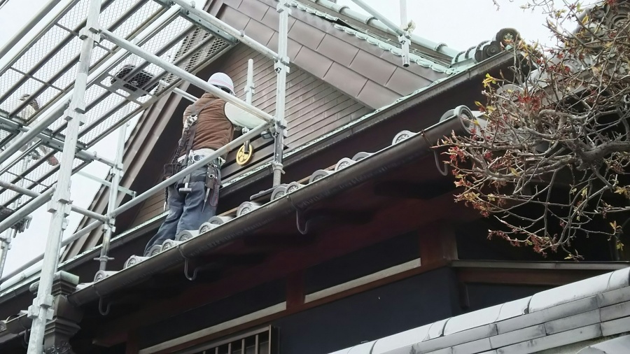 足場作成の工程