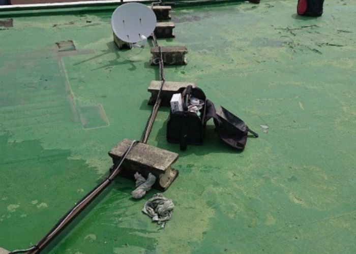雨漏りしている屋上防水にシート防水でお勧めの田島ビュートップを使用する前の様子