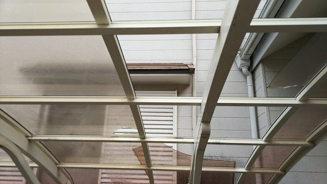 カーポート屋根飛散