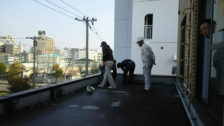 屋上防水工事前