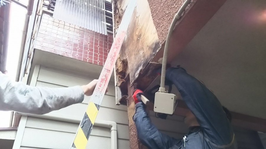 モルタル外壁補修工事