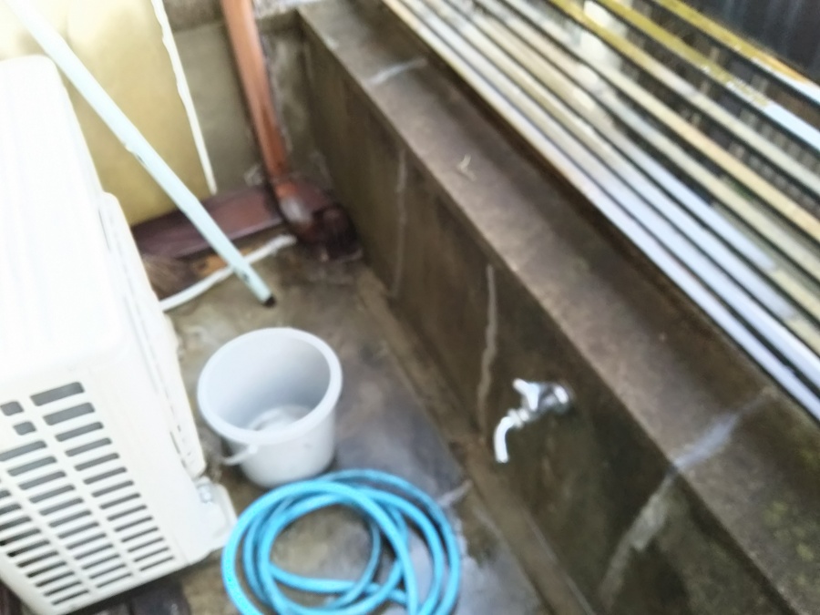 １年点検ベランダ掃除