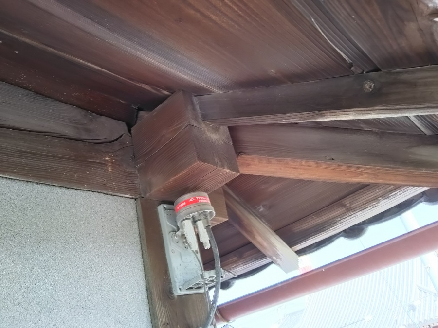 大屋根の屋根裏の様子