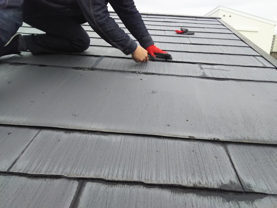 雨漏り調査開始　縁切り