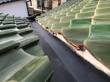 谷板金の施工完了