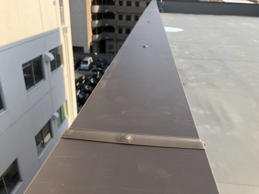 笠木板金工事の完成