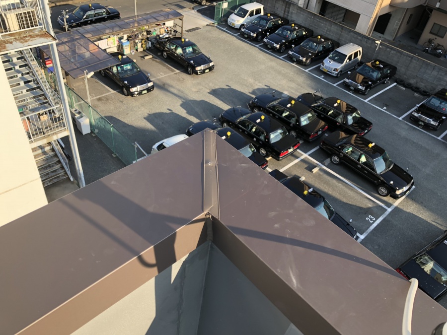 笠木板金工事の完成