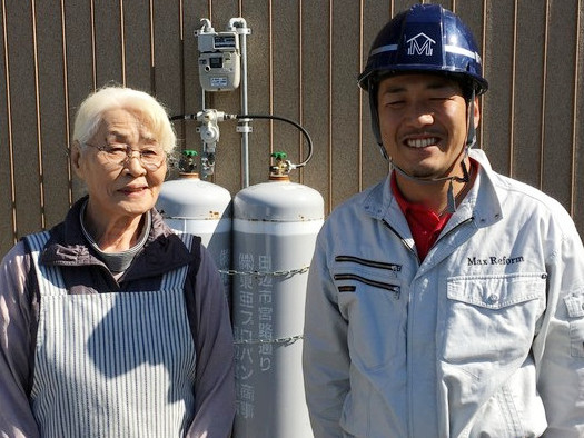吹田市のお客様と記念撮影