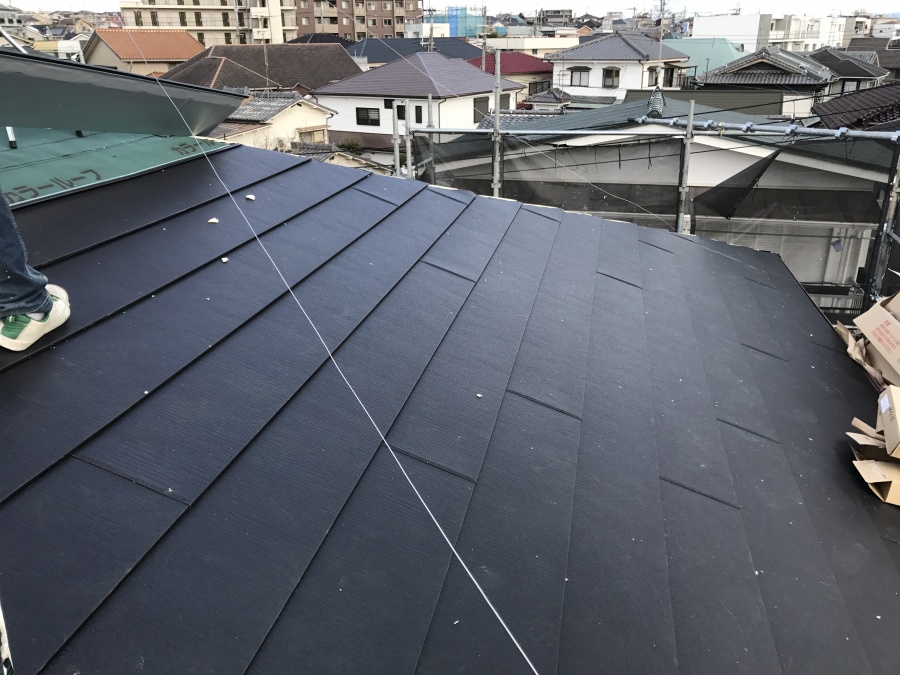 屋根葺き替え工事　ガルテクト