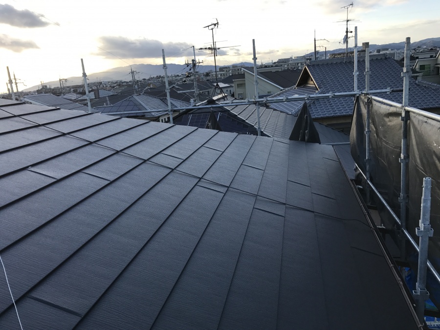 屋根葺き替え工事　ガルテクト