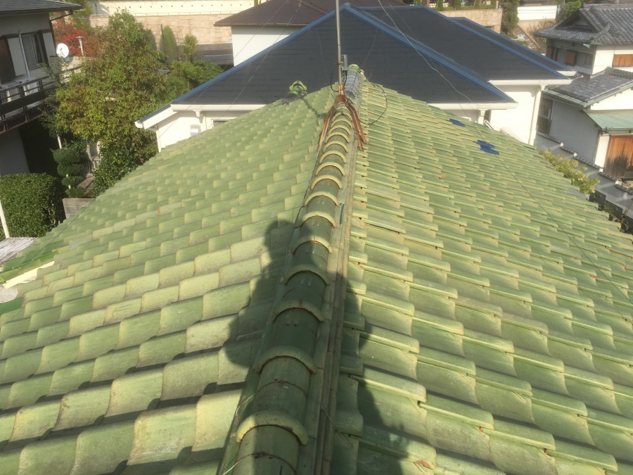 既存棟瓦の状態