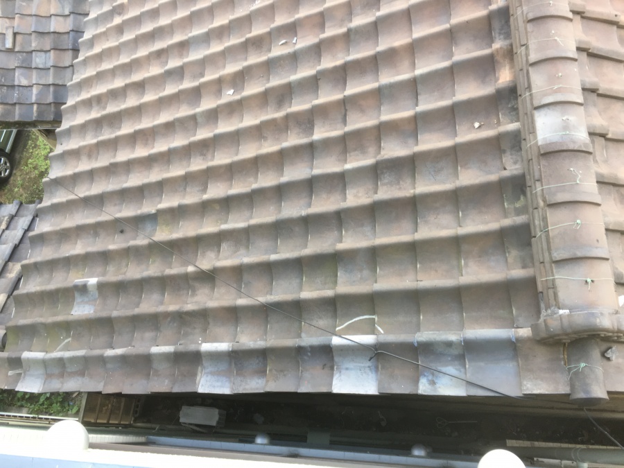 施工前の大屋根の様子