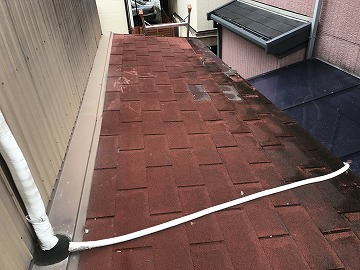 カバー工事　下屋根　現状