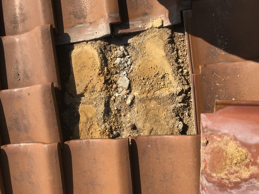 土葺き工法の説明