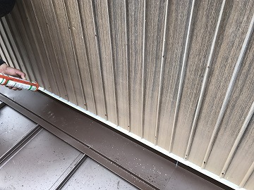 下屋根カバー工事立平の施