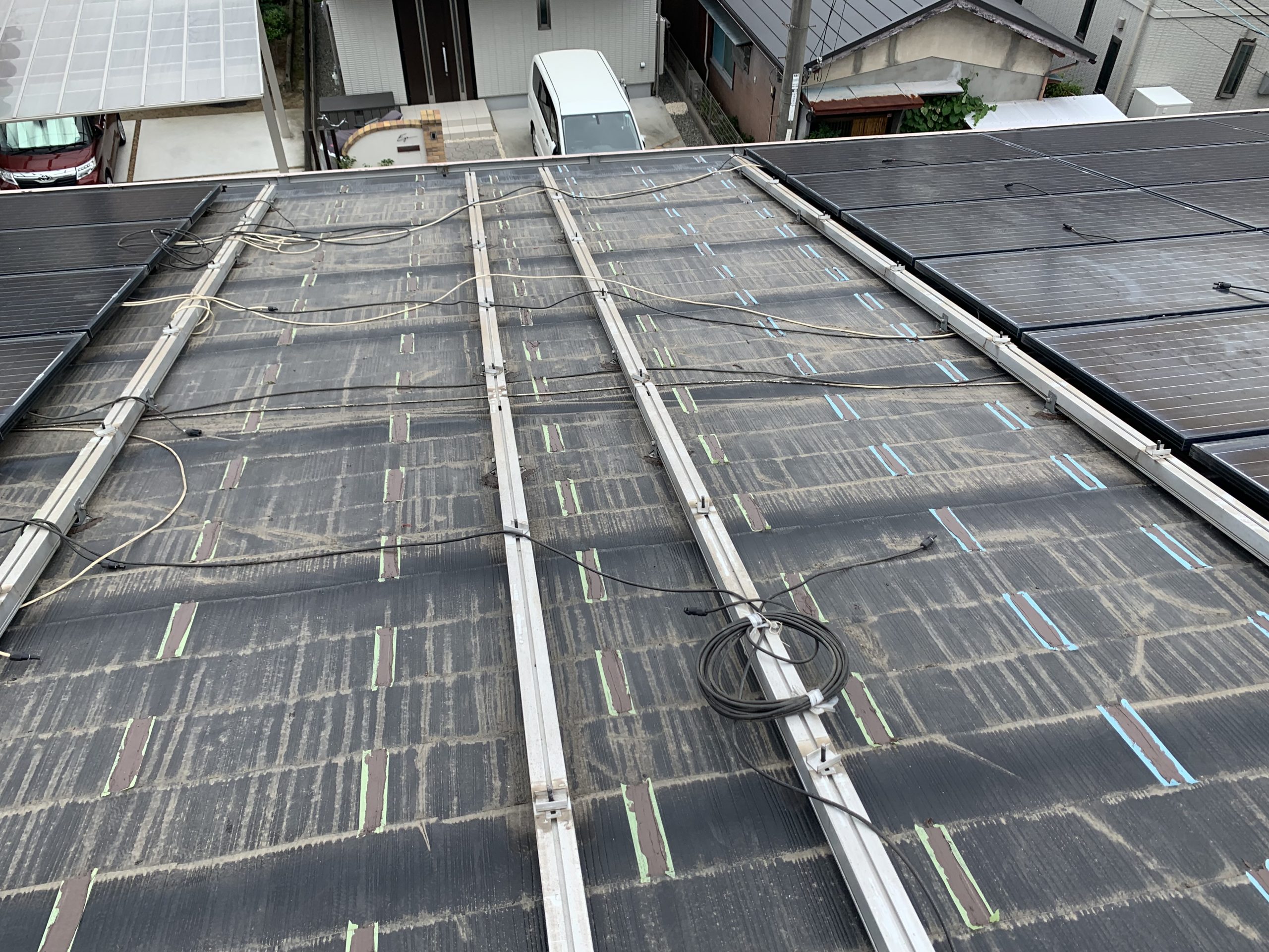 スレート屋根の雨漏り修理
