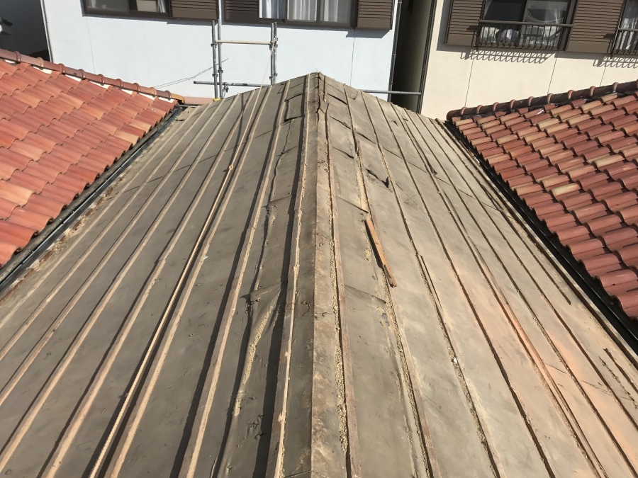 屋根葺き替え工事　垂木工事