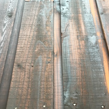 木部外壁の塗装前の様子