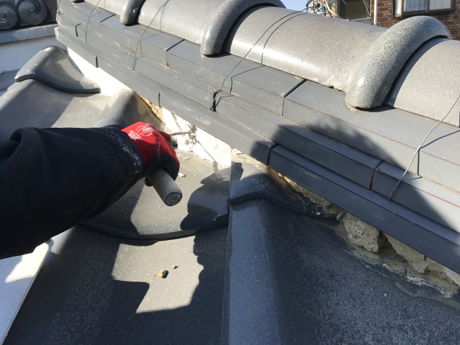 漆喰詰め直し工事