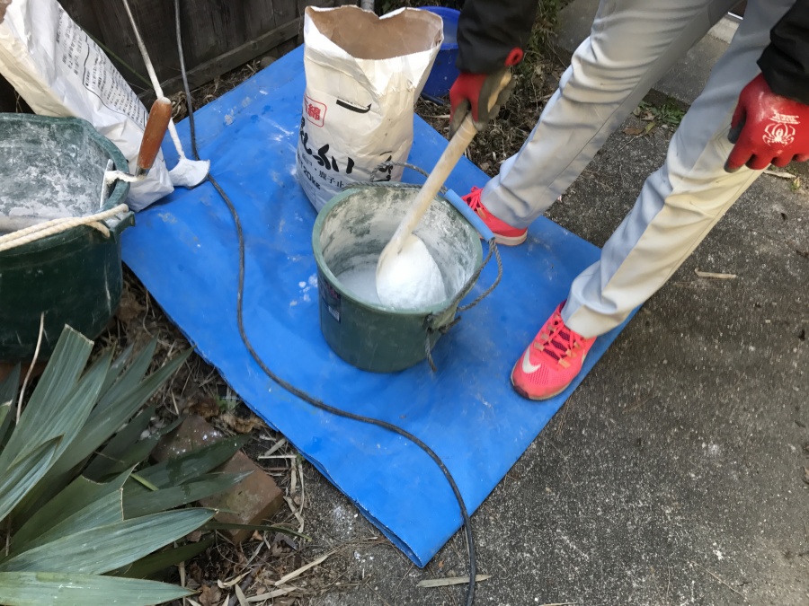 漆喰詰め直し工事