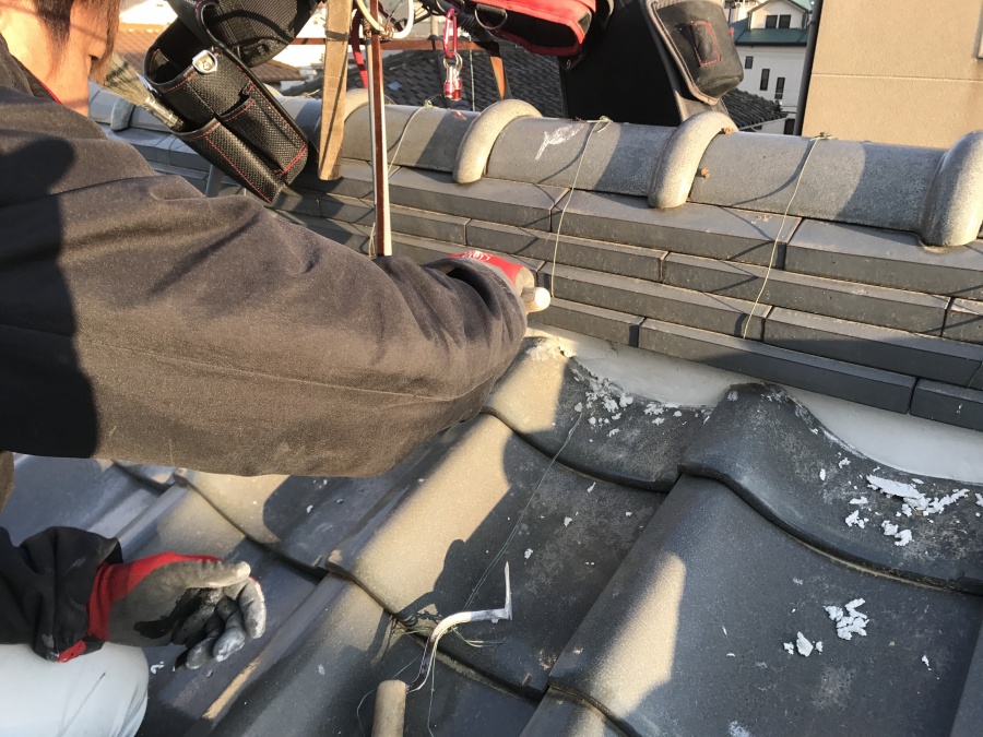 漆喰詰め直し工事