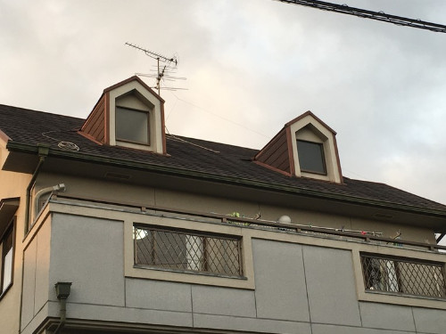 塗装前のスレート屋根