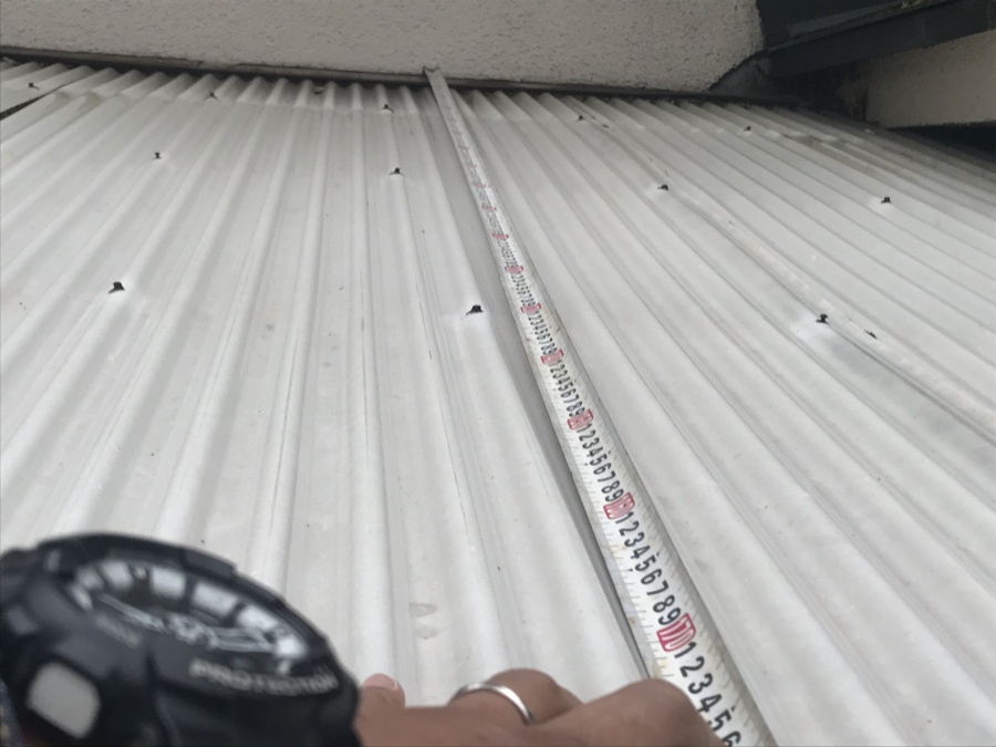 既存波板の様子