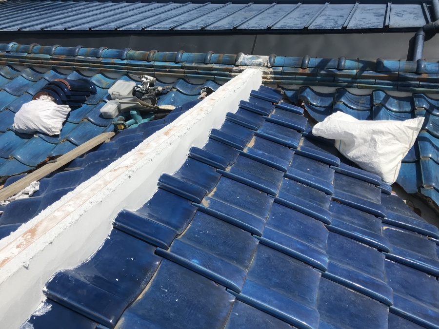 白いなんばんで土台を作る