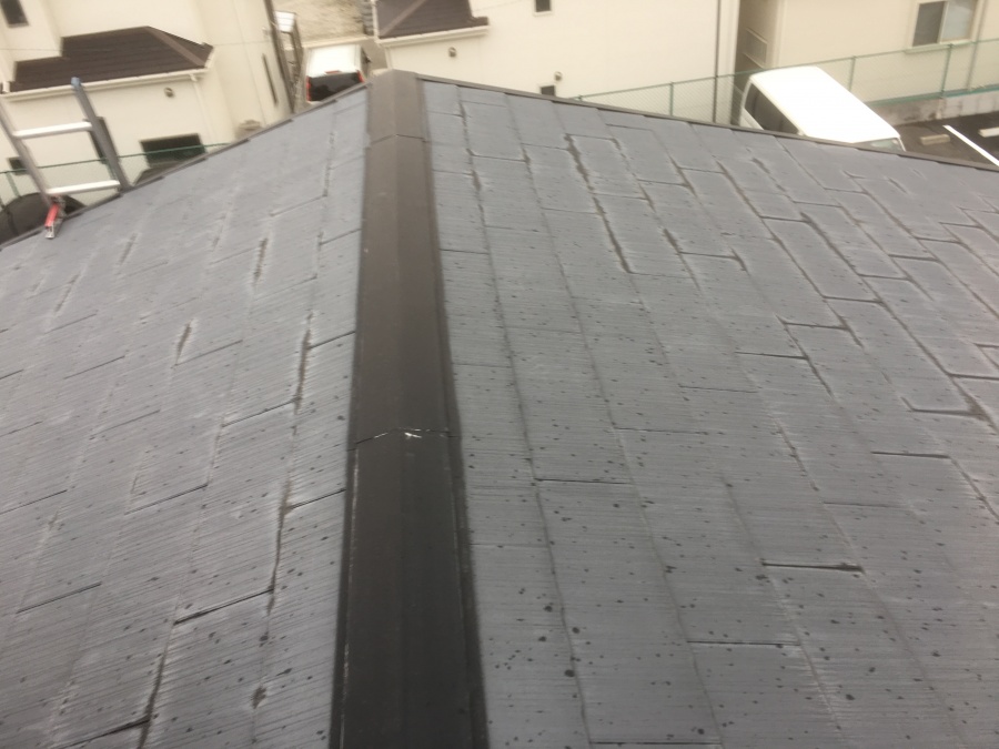 雨漏り調査開始　屋根の調査