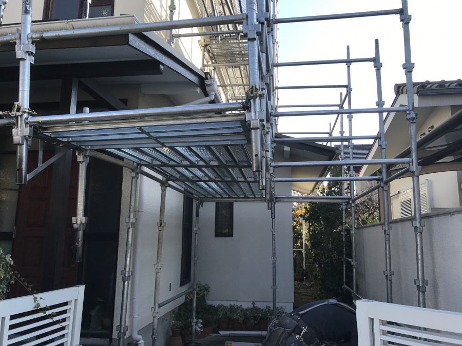 外部足場の作成