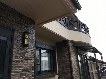 サイディングボードの外壁塗装完成