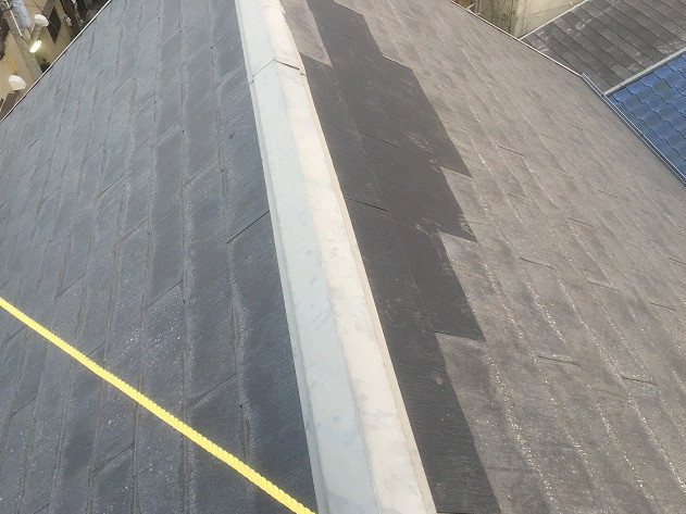 スレート屋根の修繕、完了