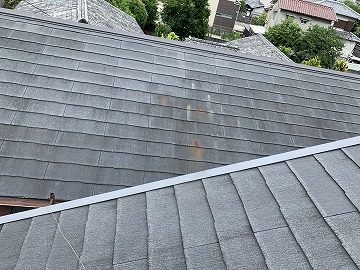 アンテナ撤去後の屋根