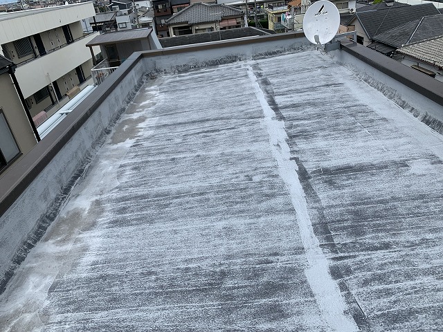 アパート屋上の防水層
