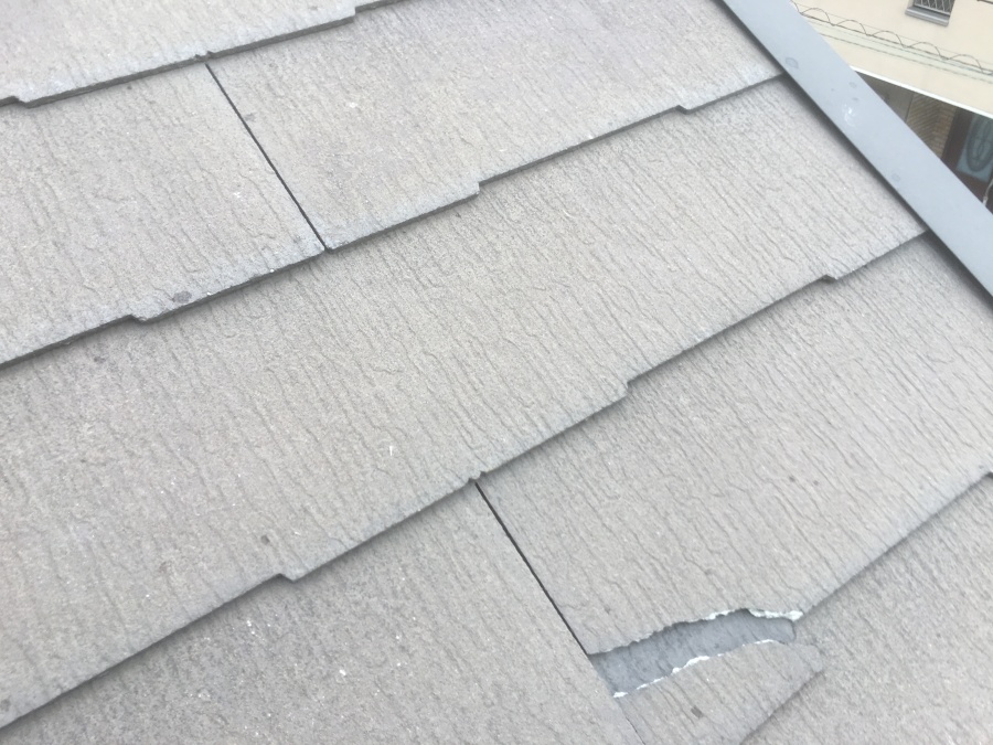 スレートの割れ