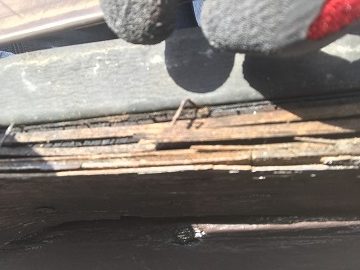 屋根調査　ケラバの調査