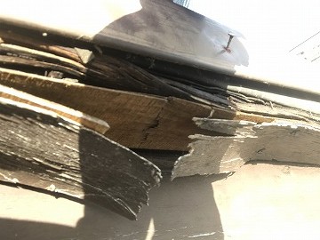 屋根調査　ケラバの調査