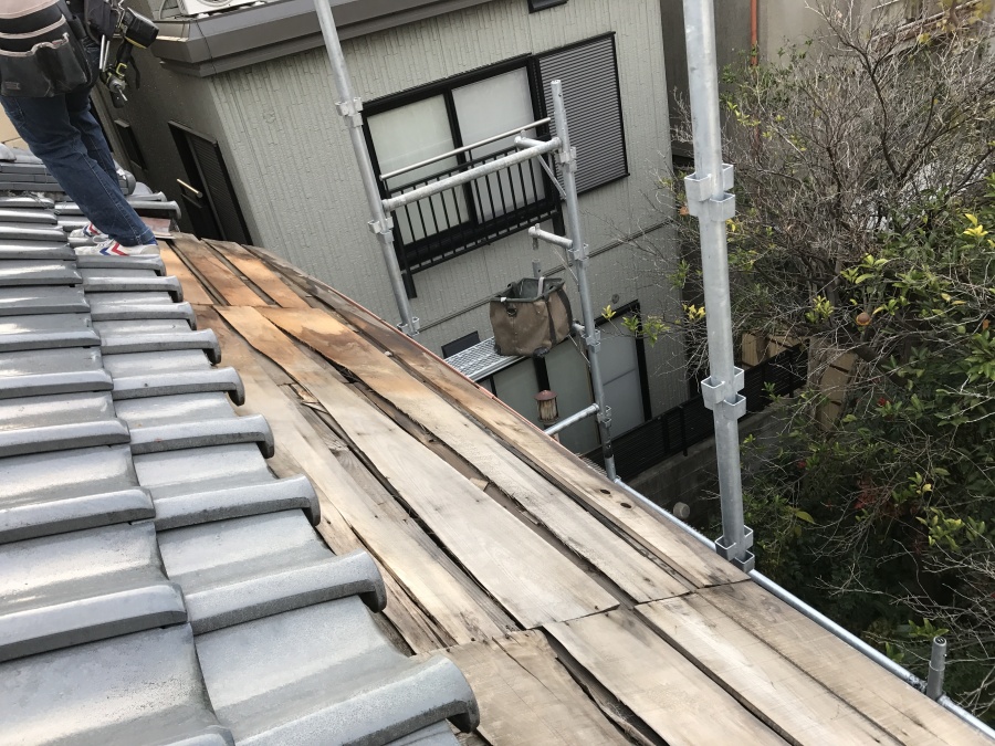 既存下地の野地板