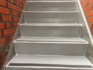 階段ウレタン防水工事