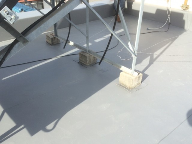 修理後の屋上防水