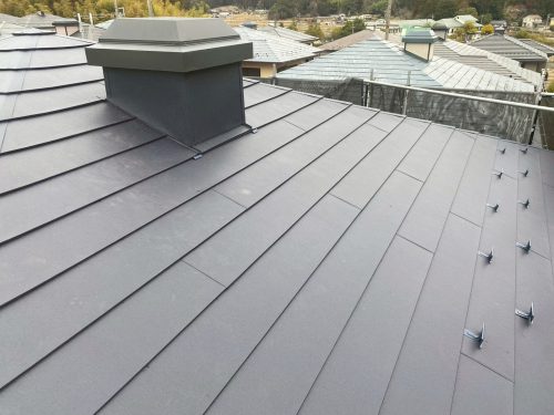 カバー工法後の屋根