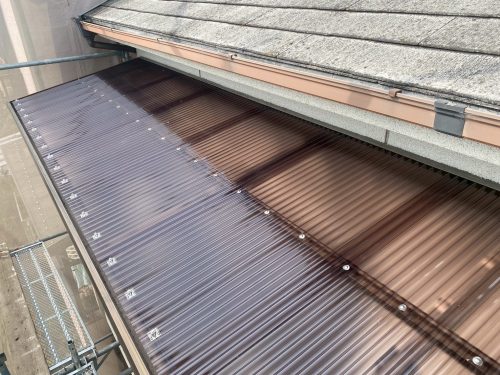 ベランダ屋根を貼り替えた写真