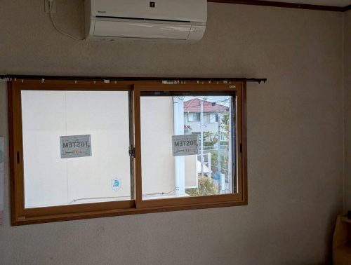 内窓を設置した様子