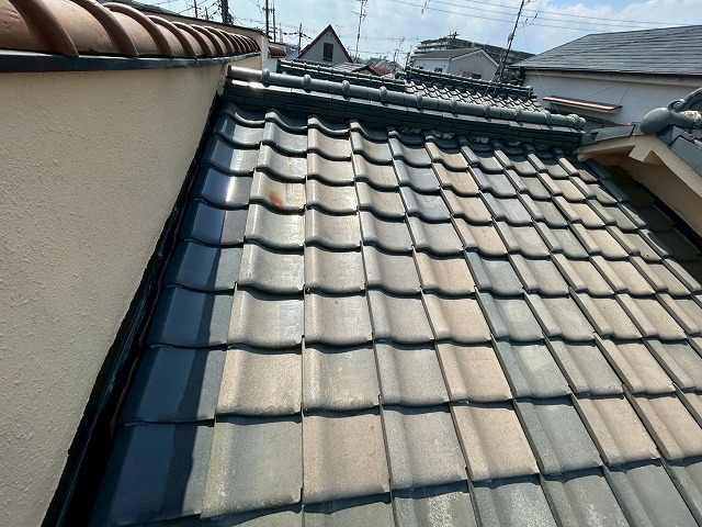 交換補修後の瓦屋根