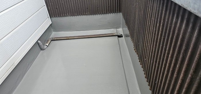 大阪市で2階建てアパートの雨漏り修理を行った後の様子
